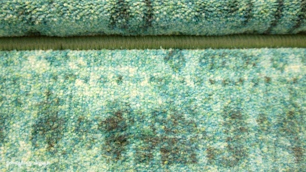 Carpet edges butted.