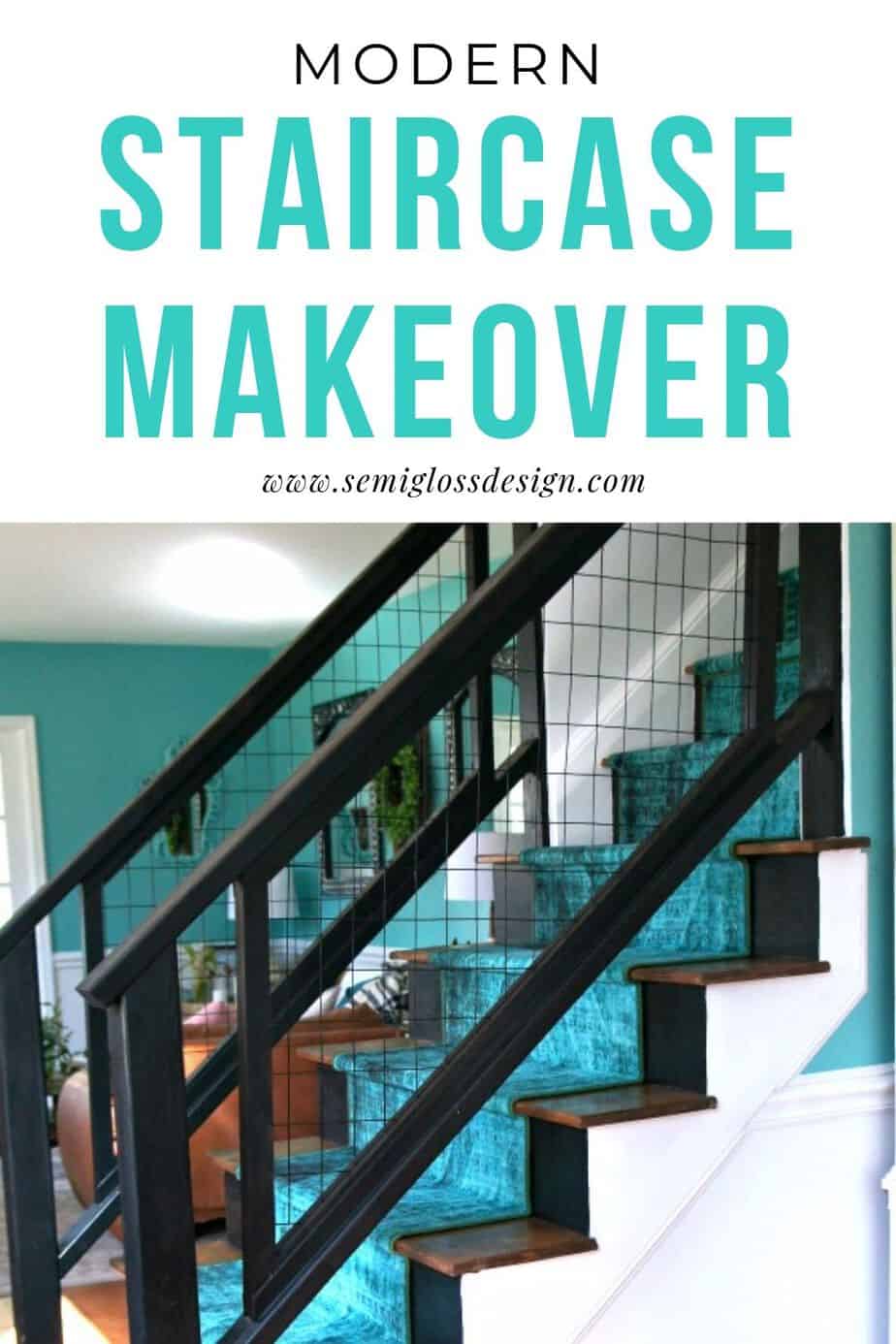 modern staircase makeover