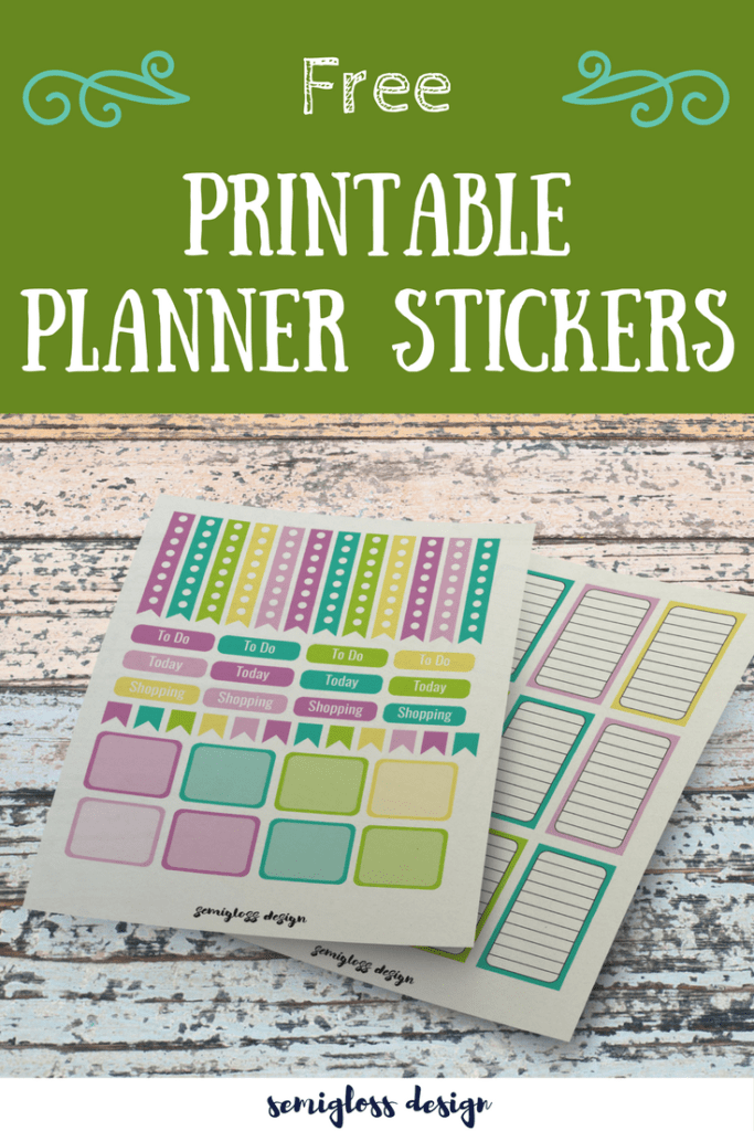 Make your planner pretty with free printable planner stickers. 