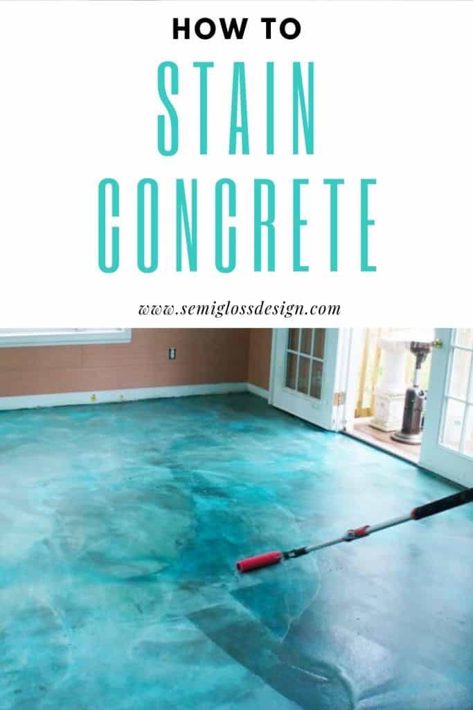 how to stain concrete