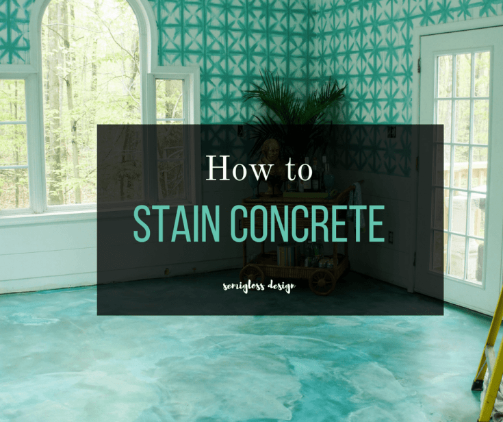 How to stain concrete floors