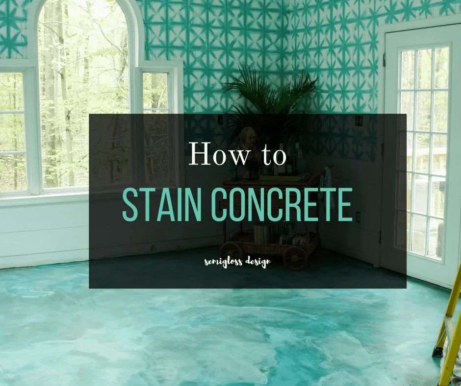 How to stain concrete floors