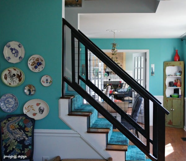 Colorful Modern Staircase Renovation Reveal