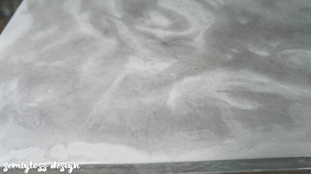 swirly DIY epoxy countertop