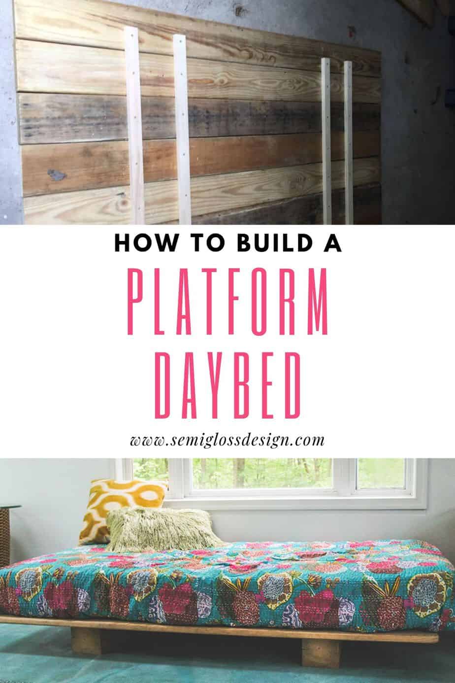 how to make a platform daybed