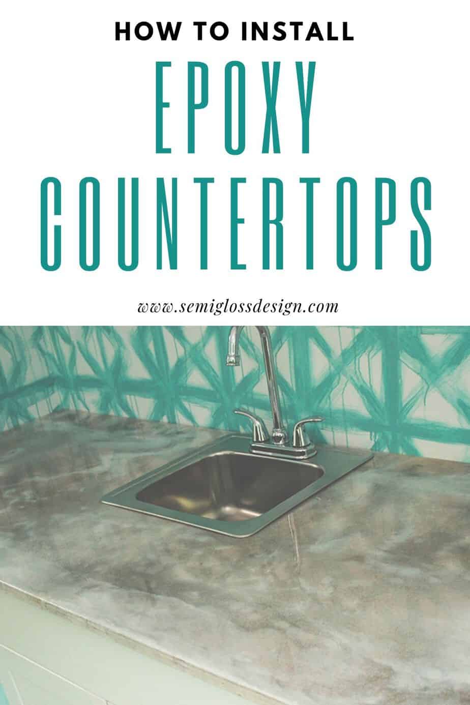 how to install epoxy countertops