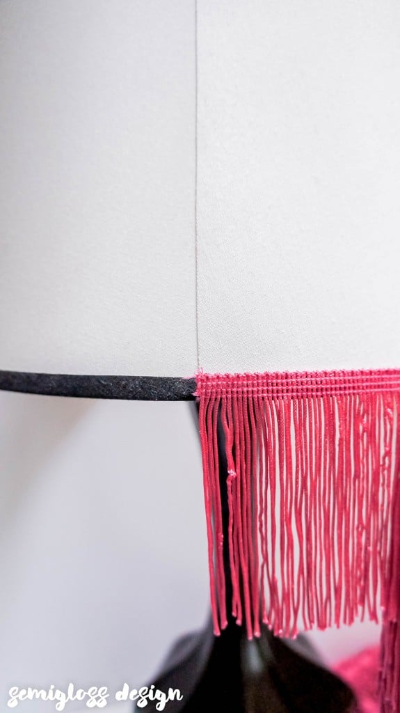 Revamp a Lampshade with Fringe Semigloss Design