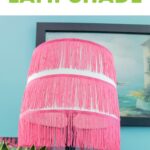 lamp with pink fringe