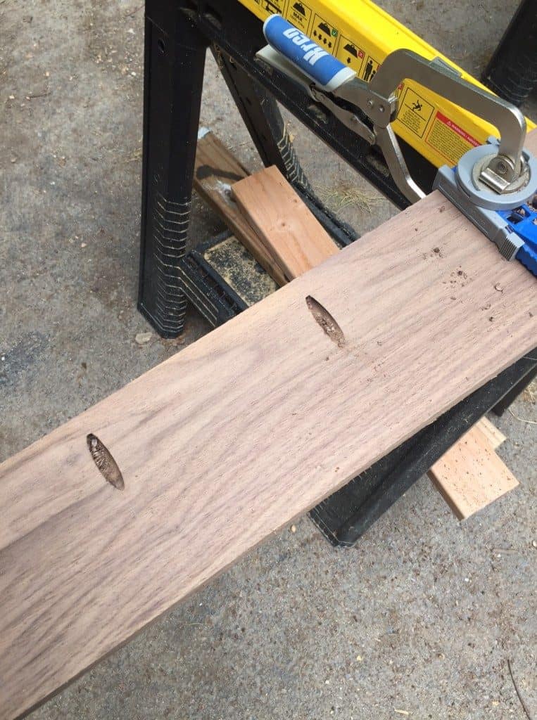 Drill pocket holes for each plank