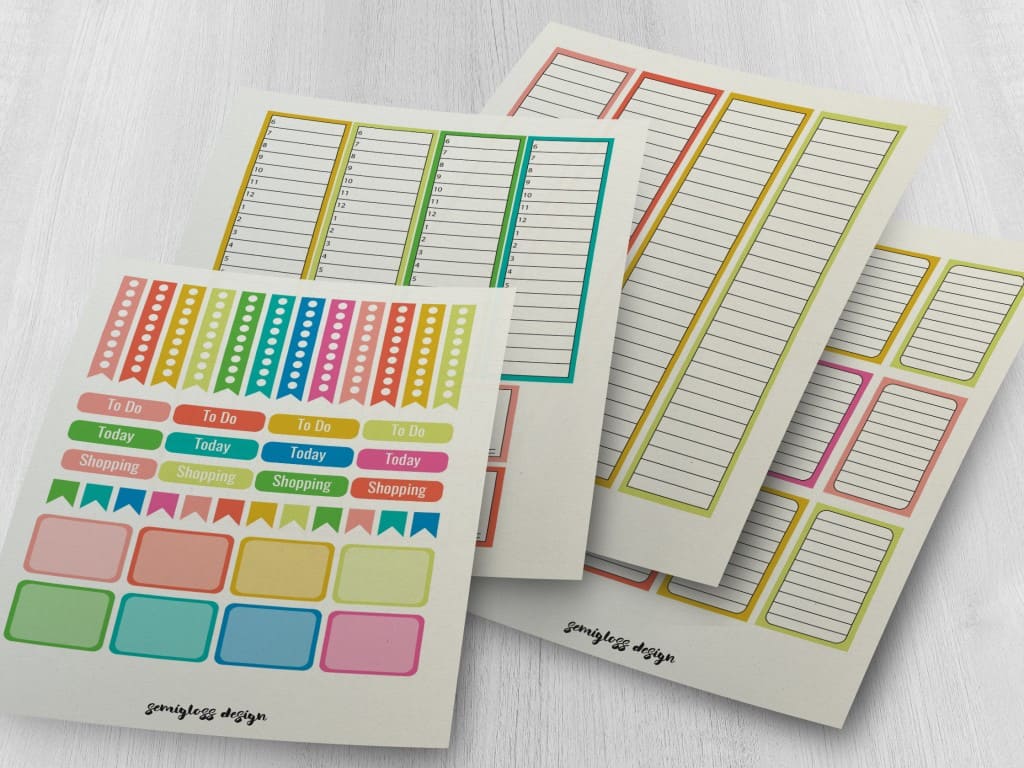 July Functional Planner Stickers