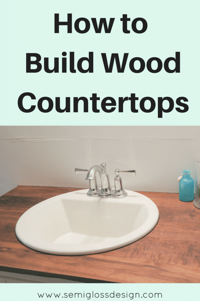 how to build wood countertops