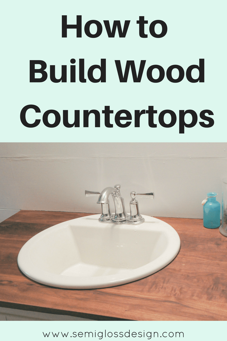 The Foolproof Guide To DIY Wood Countertops For A Bathroom