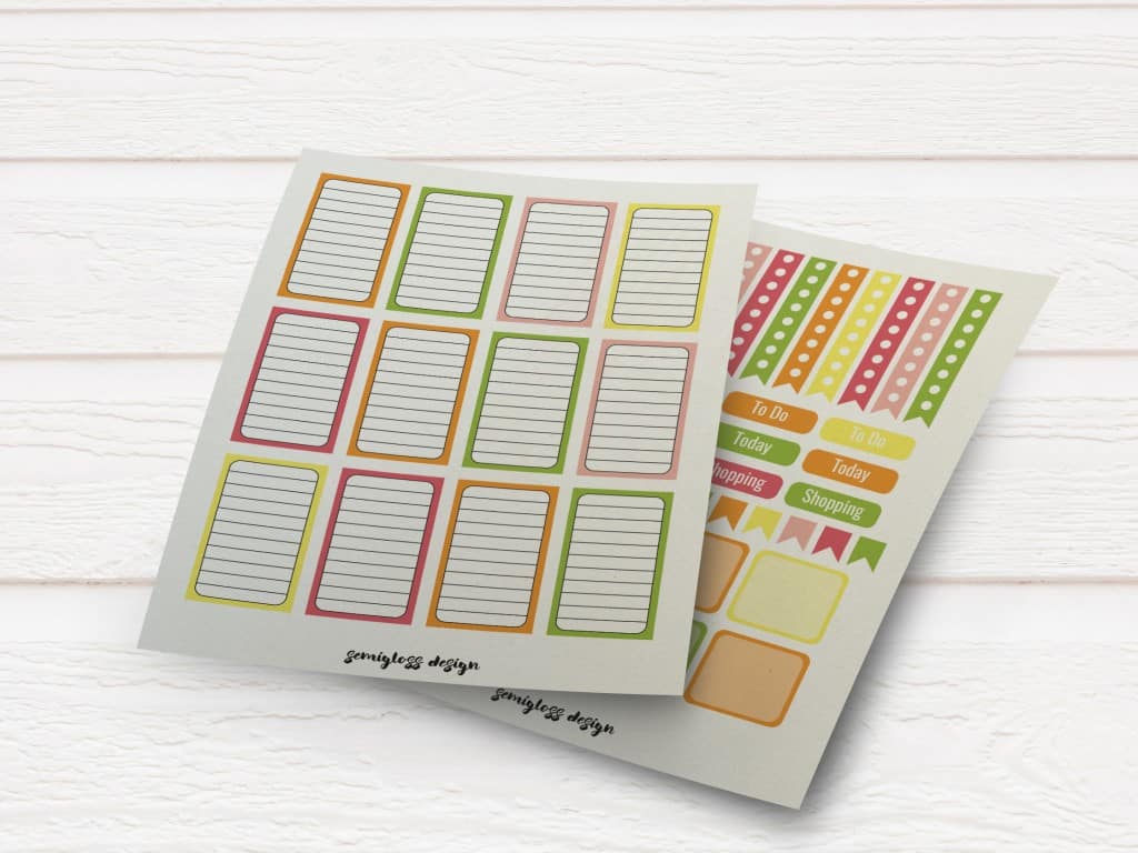 Free planner stickers | Big Happy Planner | Classic Happy Planner | Erin Condren | A5 stickers | A5 | free printables | planner stickers | planners