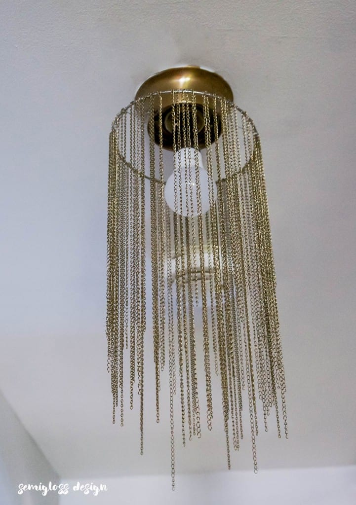 How to Make a DIY Pendant Light with Jewelry Chain Semigloss Design