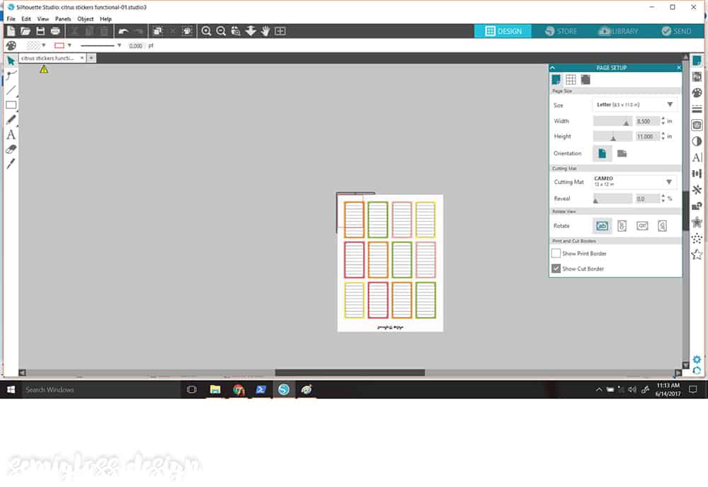 resizing image in silhouette studio