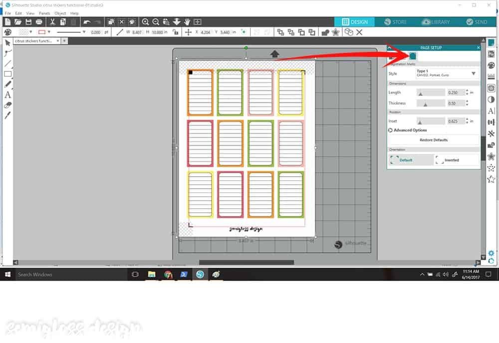 adding registration marks to file