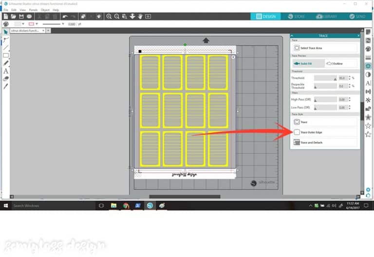 How to Cut Stickers with a Silhouette Semigloss Design