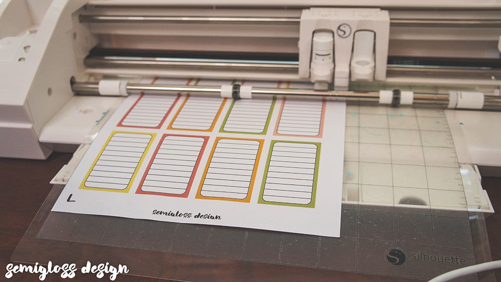 stickers being cut
