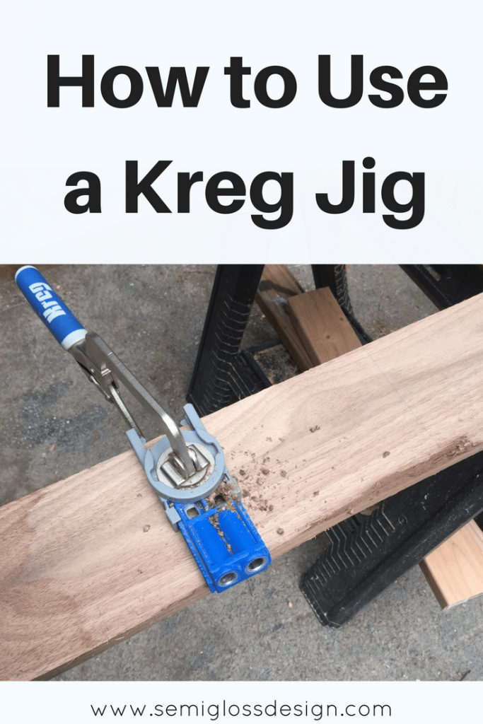 tutorial for using a kreg jig