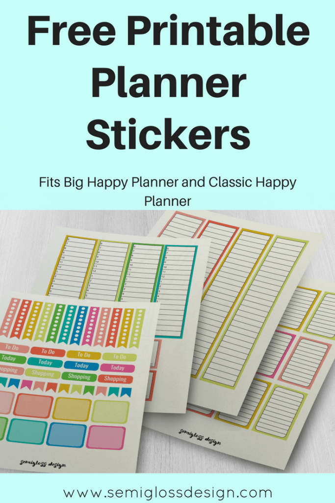 planner stickers | Happy planner | Planner printables | printable stickers | Erin Condren | colorful planner