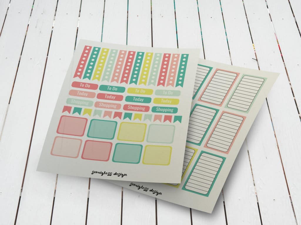 Free planner stickers | Big Happy Planner | Classic Happy Planner | Erin Condren | A5 stickers | A5 | free printables | planner stickers | planners
