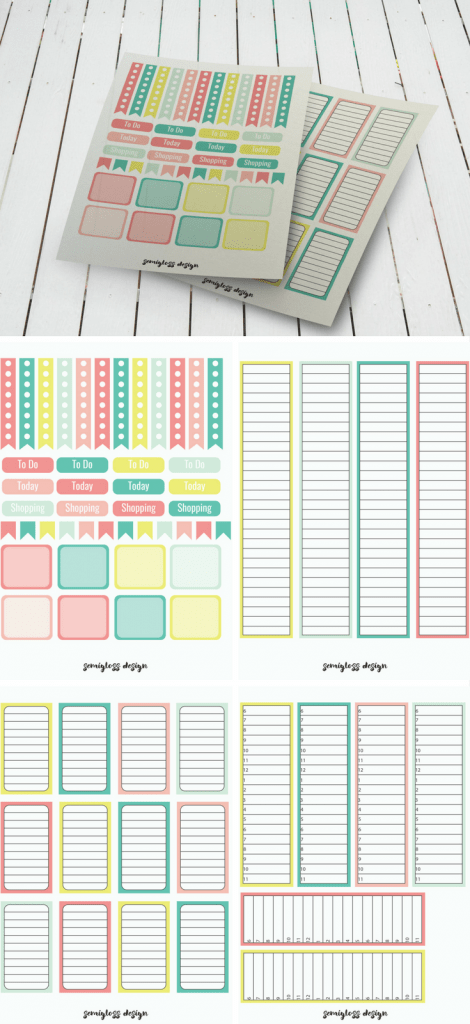 Free planner stickers | Big Happy Planner | Classic Happy Planner | Erin Condren | A5 stickers | A5 | free printables | planner stickers | planners 