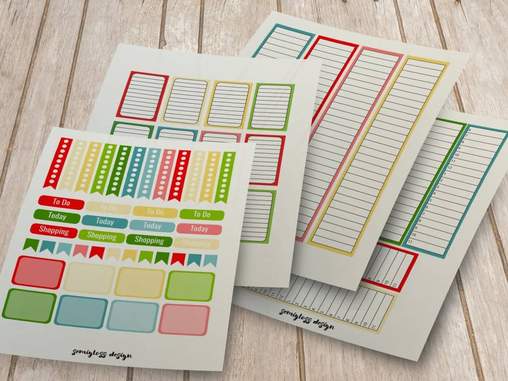 August Planner Stickers