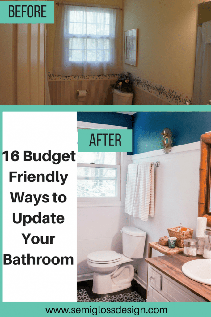 These ideas for a DIY bathroom renovation are budget friendly and easy to achieve. Get the beautiful bathroom of your dreams without emptying your bank account.