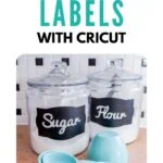 canister with sugar and flour