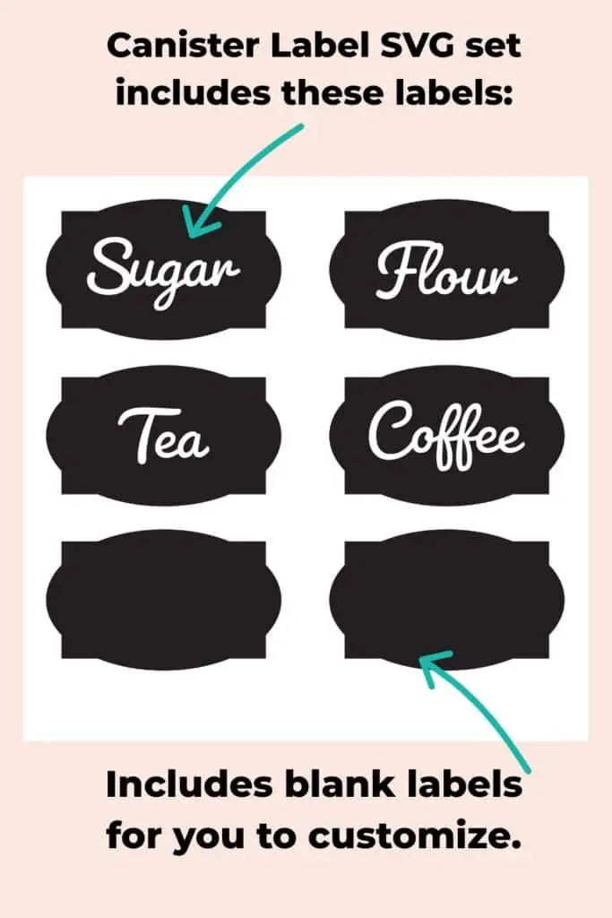canister labels for kitchen