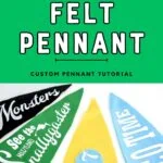 DIY felt pennants