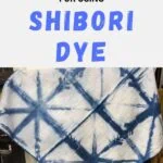 shibori dyed napkin
