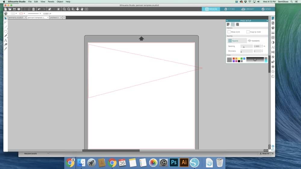 Draw out a triangle to figure out your spacing