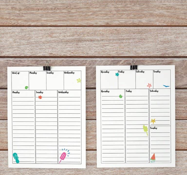 Download a Free Weekly Bullet Journal Printable - Semigloss Design
