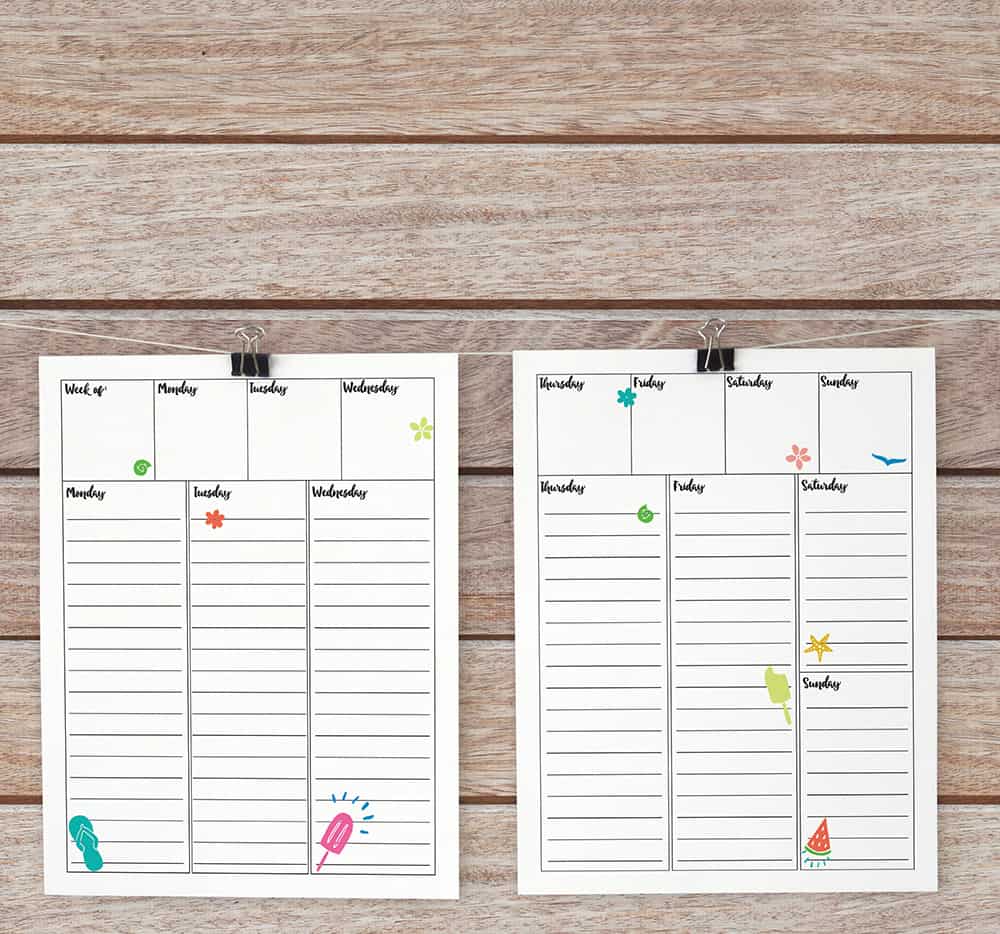 Download a Free Weekly Bullet Journal Printable