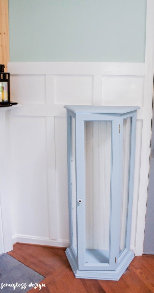 how to paint a curio cabinet