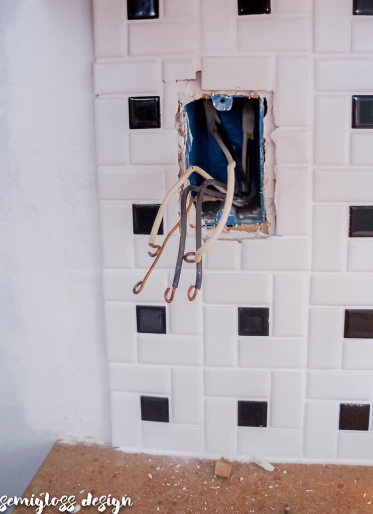 wires in outlet