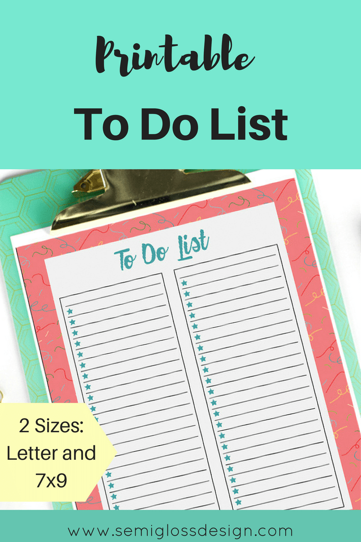 pretty to do list | printable to do list | printable | organizing | daily to do list | bullet journal to do list | planner to do list | free printable