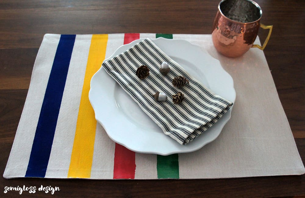 Camp Blanket Inspired Placemats