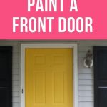 pin image - painted yellow front door