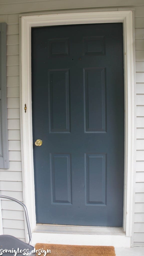 blue front door