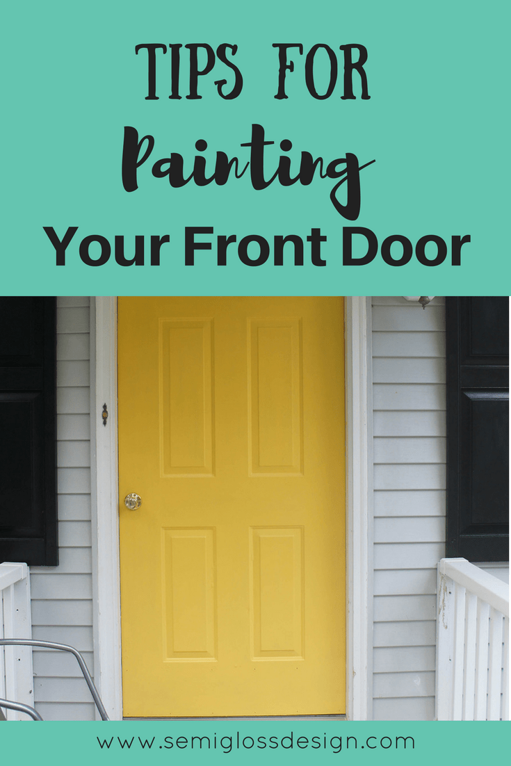 pin image - yellow front door