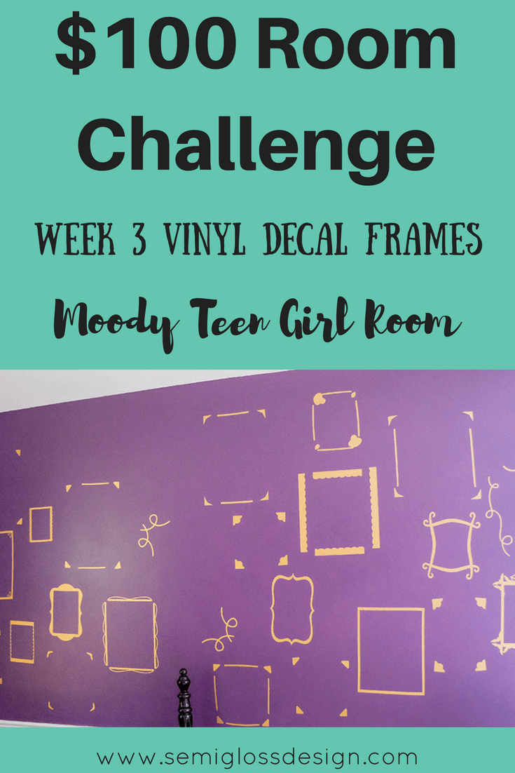 Make your own vinyl decal frames to make an easy kid's art display that's easy to change up as your little artist makes new masterpieces. 