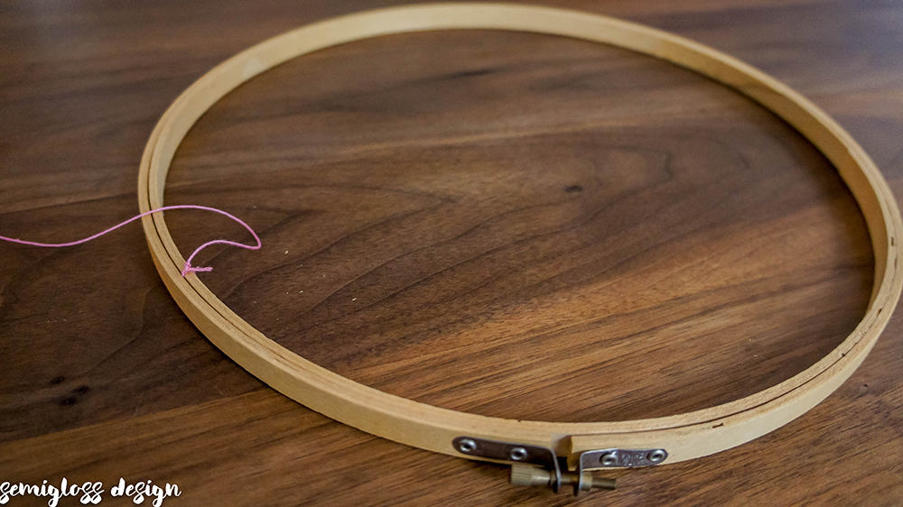 How To Make An Embroidery Hoop Message Board Semigloss Design