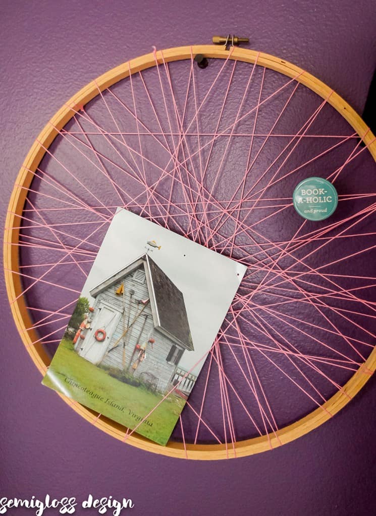 How to Make an Embroidery Hoop Message Board