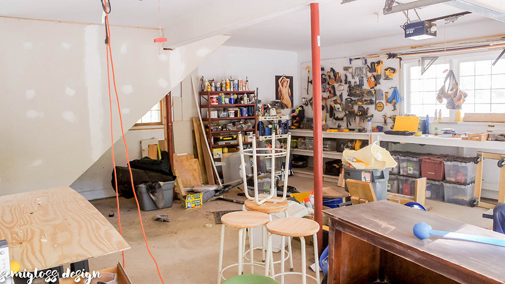 messy garage before photos