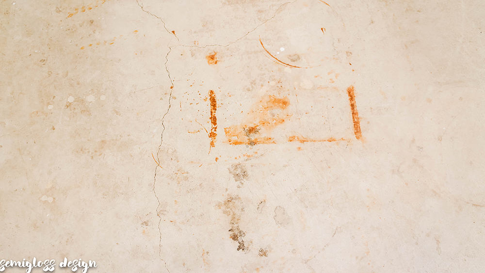 stains on concrete garage floor