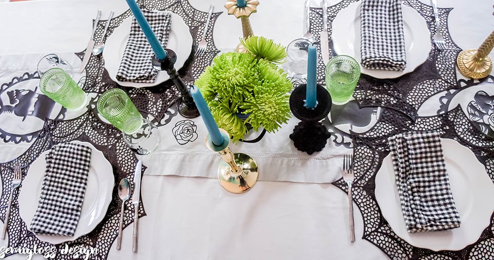 A Colorful Halloween Tablescape