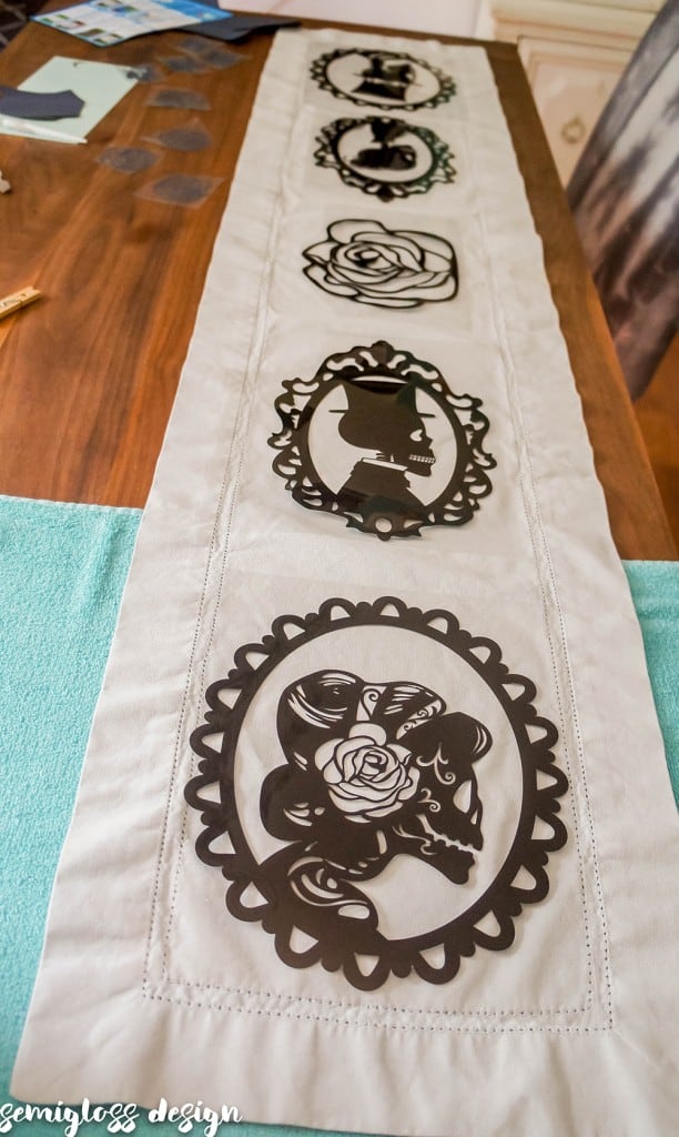 Learn how to make your own table runner with heat transfer vinyl. I'm trying out a new brand of HTV that is affordable and easy to use! Who doesn't love HTV projects?