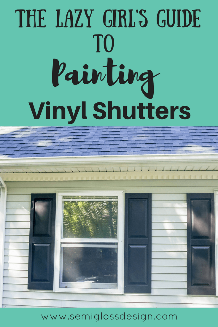 pin image - Learn how to paint vinyl shutters.